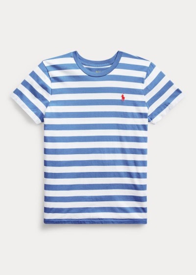 Women's Polo Ralph Lauren Striped Cotton Jersey T Shirts | 457269EPU